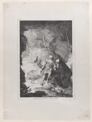 Saint Paul the Hermit and Saint Anthony Abbot conversing in a landscape, after Piero di Cosimo