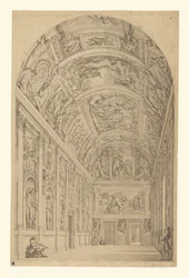 View of the Farnese Gallery, Rome
