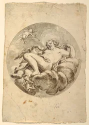 Project for a Ceiling Fresco: Leda and the Swan, ca. 1775