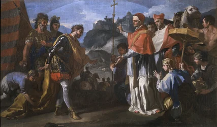 The Meeting Between King Ratchis of the Longobards and Pope Zacharias During the Siege of Perugia