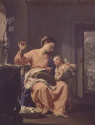 Madonna Sewing