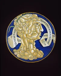 Dish with a Composite Head of Penises, c.1536