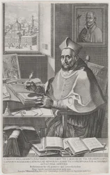 Cardinal Roberto Bellarmino at His Desk, Writing, 1604