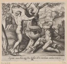 Eve Offering the Forbidden Fruit to Adam
