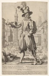 Giovanni Alto Johann Alten, Ioannes Altus standing on the Quirinal Hill in Rome