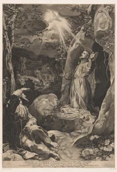 Saint Francis receives the stigmata
