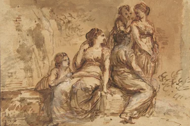 Five Young Women in a Landscape