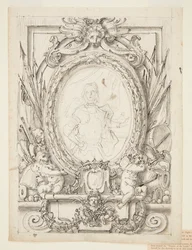 Design for a Panel with Portrait of a Nobleman