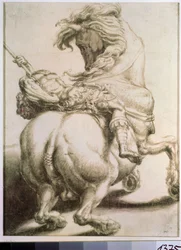 Rider Pierced by a Spear