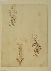 The Virgin and the Infant Jesus; Two Children