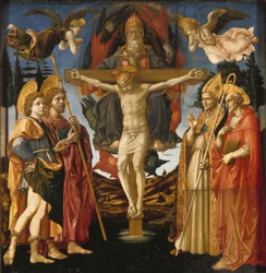 The Holy Trinity Panel of the Pistoia Santa Trinità Altarpiece, 1455-1460