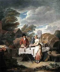 At Market, engraved by W. Annis, published by Morgan & Pearce
