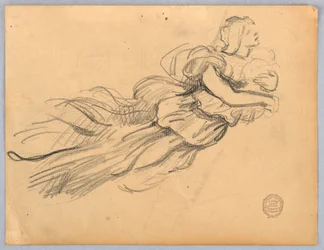Sketch of Figure with Drapery
