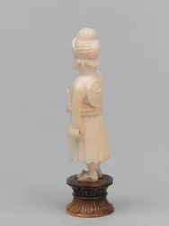 Black Pawn, Chess Piece, India, 1820