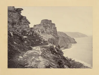 Lynton, Castle Rock, from the North Walk