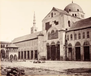 Side of the Great Mosque (Umayyad Mosque), Looking North, Damascus
