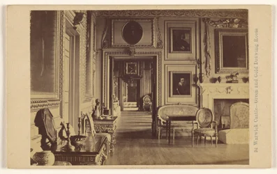 Warwick Castle - Green and Gold Drawing Room