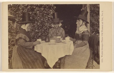 Welsh Group - Three Old Women at Tea, No. 3