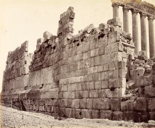 Western End of the Outer Wall of the Temple of the Sun, Baalbek