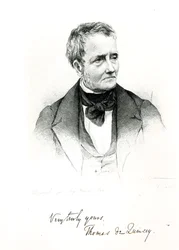 Thomas de Quincey (1785-1859), from a daguerreotype photograph by Howie