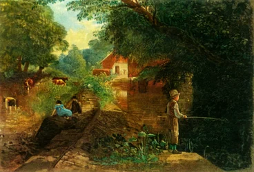 A Young Fisherman in Stapleton Glen, early-mid 19th century, 1946