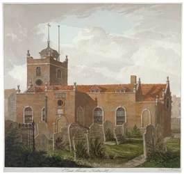 Church of St Paul, Shadwell, London, c1810