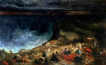 The Delivery of Israel - Pharaoh and his Hosts overwhelmed in the Red Sea, 1825