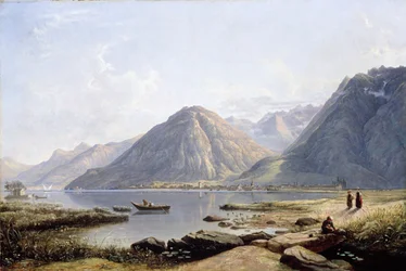 View of Lake Geneva with the Town of Villeneuve, 1836