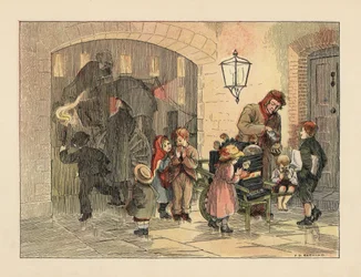 Victorian Children Eating Hot Potatoes, from The Book of Shops