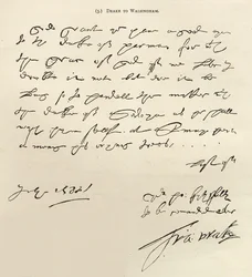 Letter from Sir Francis Drake to Sir Francis Walsingham signed 29th July 1588, published in 
