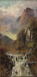 Mill, Waterfall and Mountain, Bodhyfryd