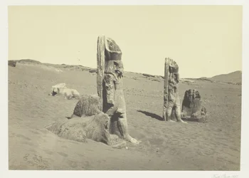 Colossi and Sphinx at Wady Saboua, Nubia