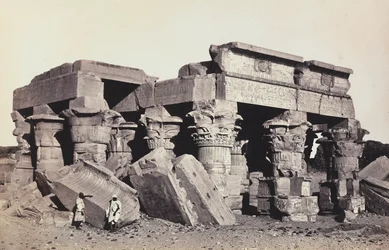 "Egypt and Palestine": ruins of the temple of Sobek and Haroeri of Kom Ombo, Upper Egypt