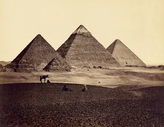 The Pyramids of Giza from the Southwest