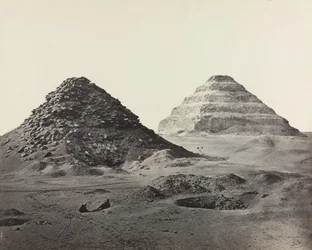 The Pyramids of Saqqara, from the Northeast, 1858