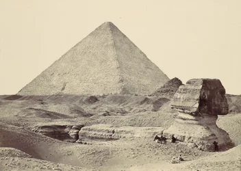The Sphinx and Great Pyramid, Giza