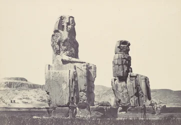 The Statues of Memnon. Plain of Thebes, 1857