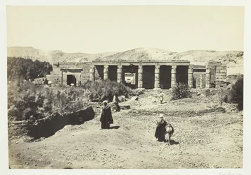 The Temple of Goorneh, Thebes, 1857