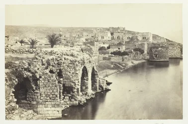 The Town and Lake of Tiberias, from the South