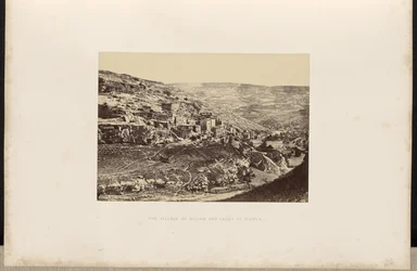 The Village of Siloam and Valley of Kidron