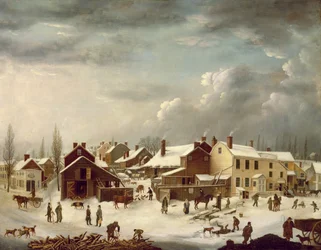Winter Scene in Brooklyn