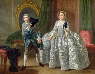 David Garrick and Mrs Pritchard in 