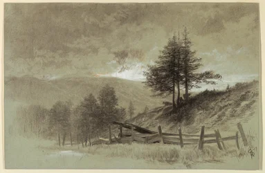 Field with Rail Fence