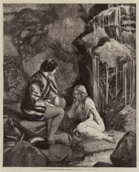 Undine discovering herself to the Knight Huldbrand