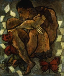 Nude Man with Butterflies