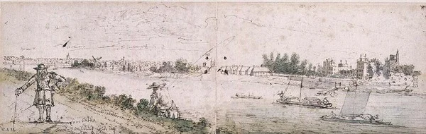 View of Lambeth from Millbank beside My Lord Peterborough