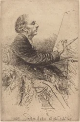 Self-Portrait at the Easel