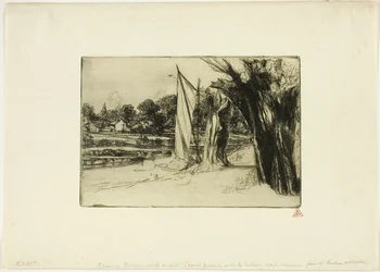 Thames Ditton with a Sail