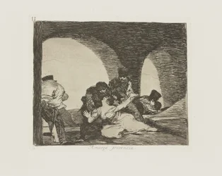 Bitter To Be Present, Plate 13 from the Series The Disasters of War