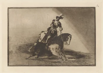 Charles V. Spearing a Bull in the Ring at Valladolid, Plate 10 from La tauromaquia
